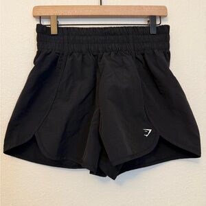 Gymshark Retro Waistband Shorts Black Women’s Small High Rise Athletic